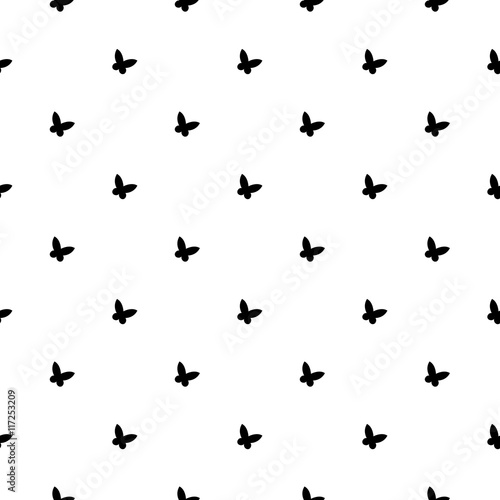 Vector seamless pattern with butterflyes