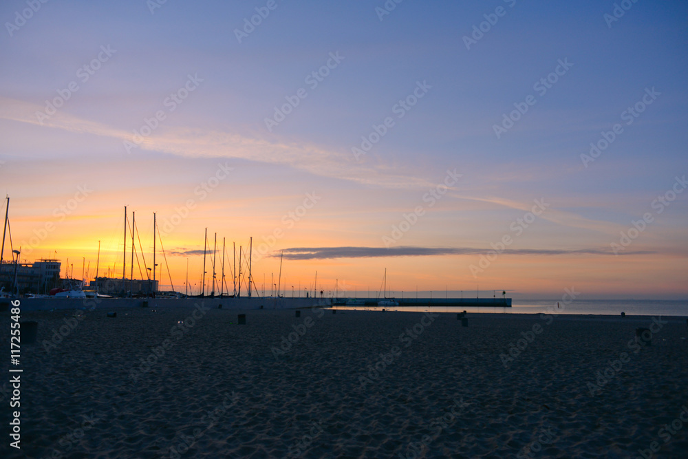 Baltic sea at sunrise