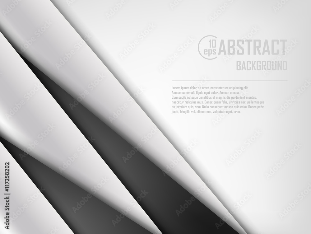 Abstract background of white and black origami paper. Vector illustration Abstract background of white and black origami paper. Vector illustration