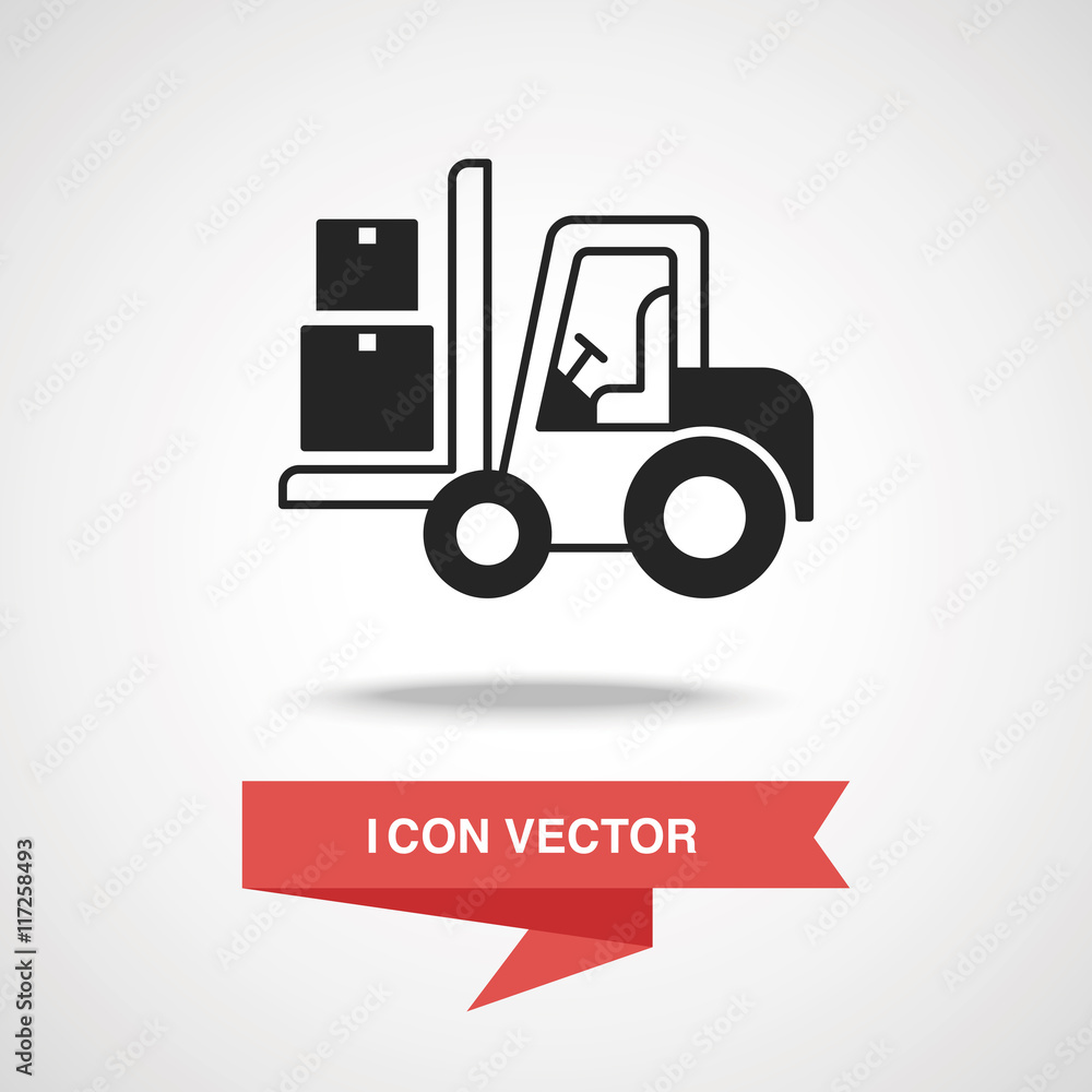 Naklejka premium logistics truck icon