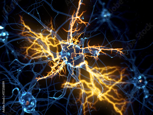 Принти на полотні 3d rendered illustration of a nerve cell