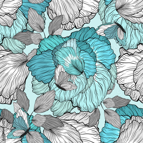 Floral Pattern Seamless Background