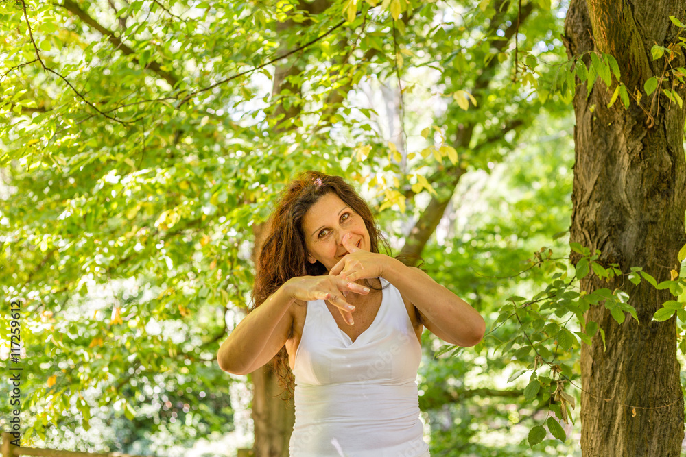 Sunny menopausal woman Sunny menopausal woman