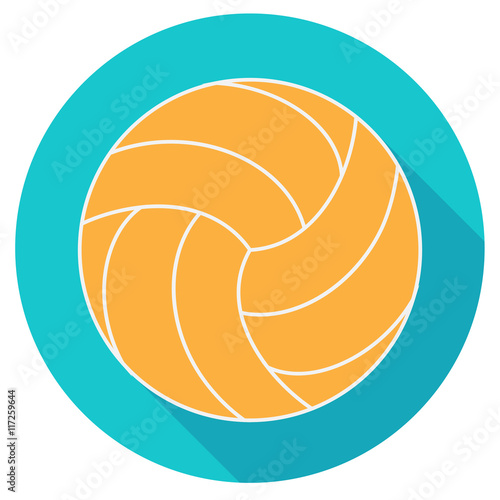 Yellow water polo ball