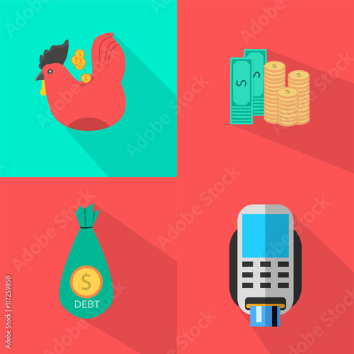 Finance and Banking Icons Set