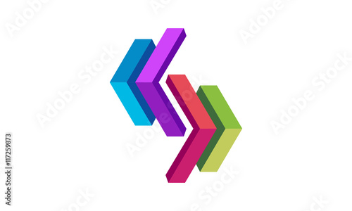 abstract geometric logo design