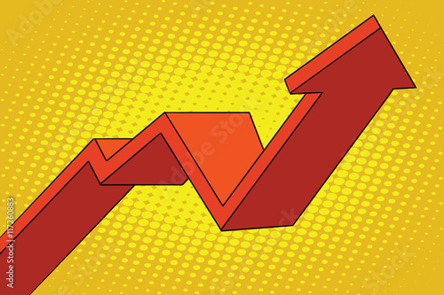 up arrow chart sales