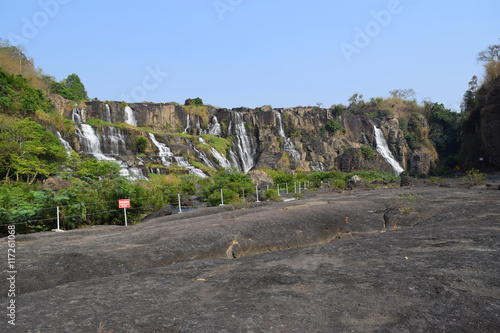 tropical cascading Pongour waterfall near dalat, vietnam photo