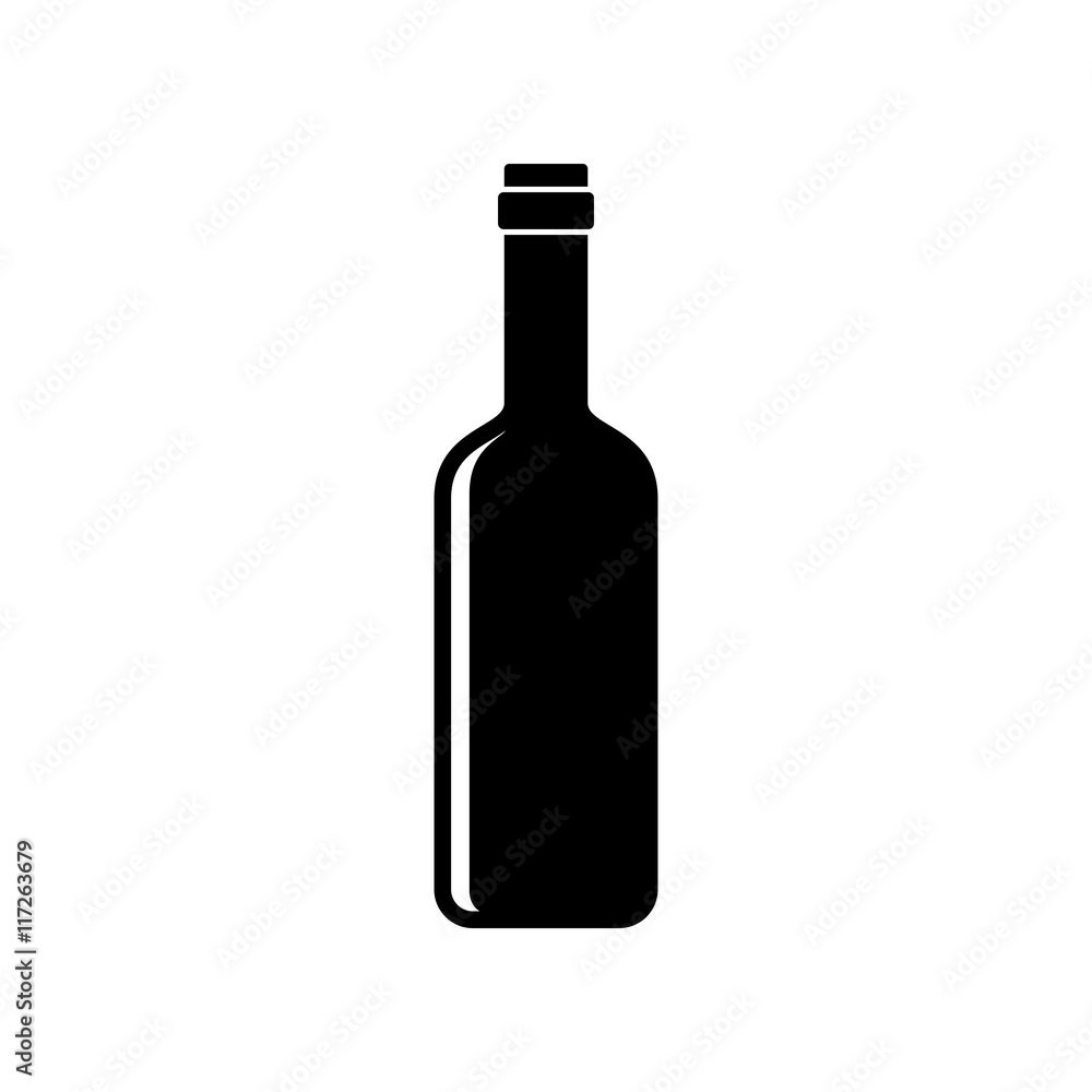 Bottle of wine icon - Vector Bottle of wine icon - Vector