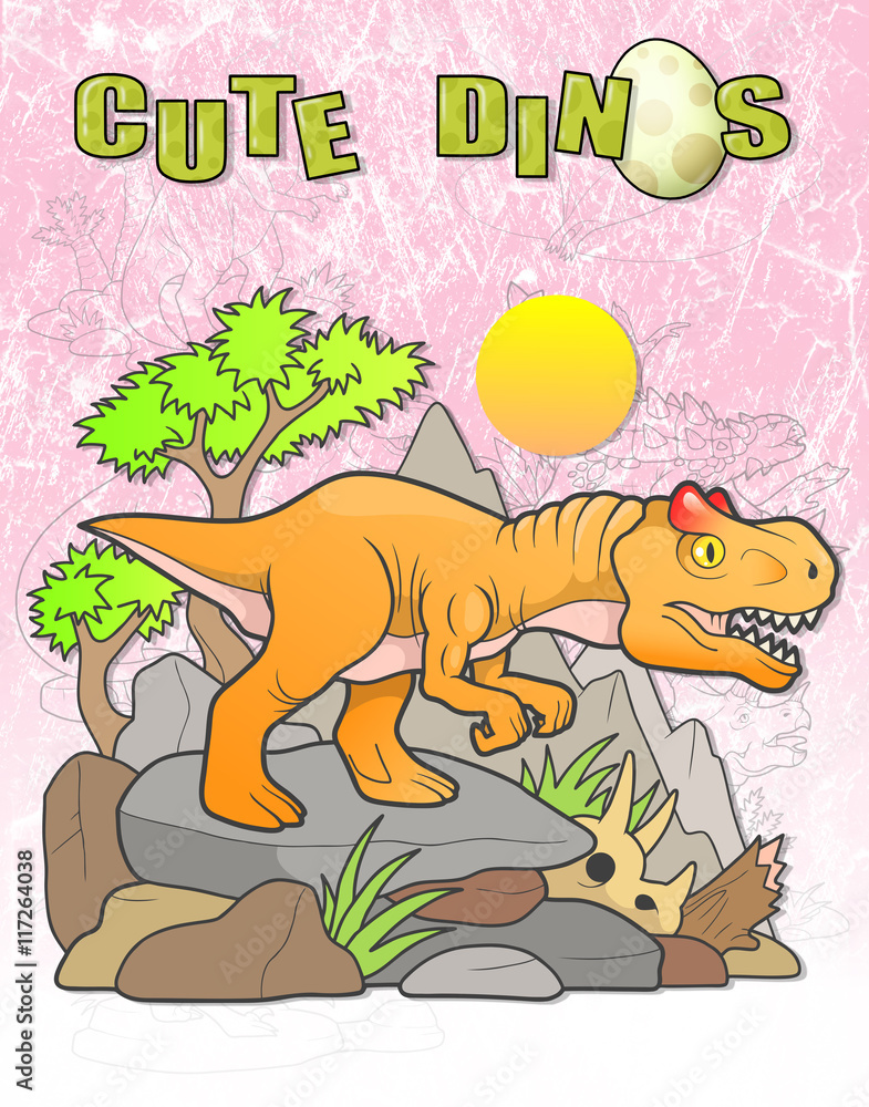 Naklejka premium allosaurus 