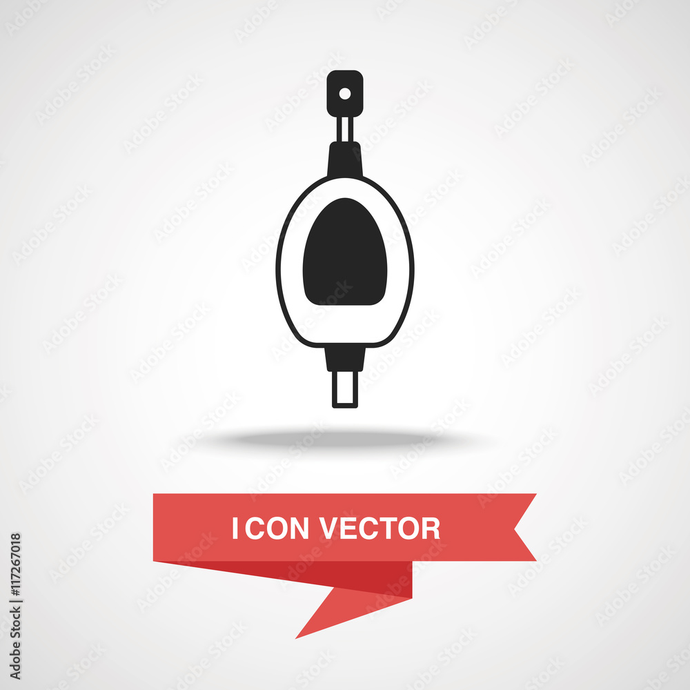 Fototapeta premium Toilet seat icon