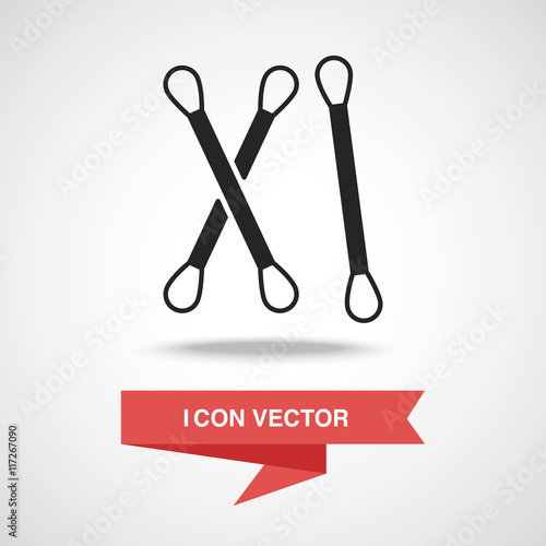 Cotton swabs icon