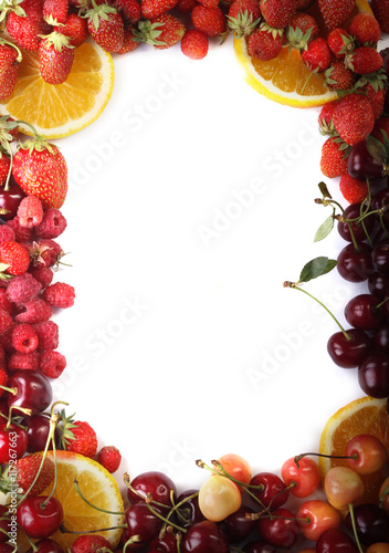Fototapeta Naklejka Na Ścianę i Meble -  fruits frame