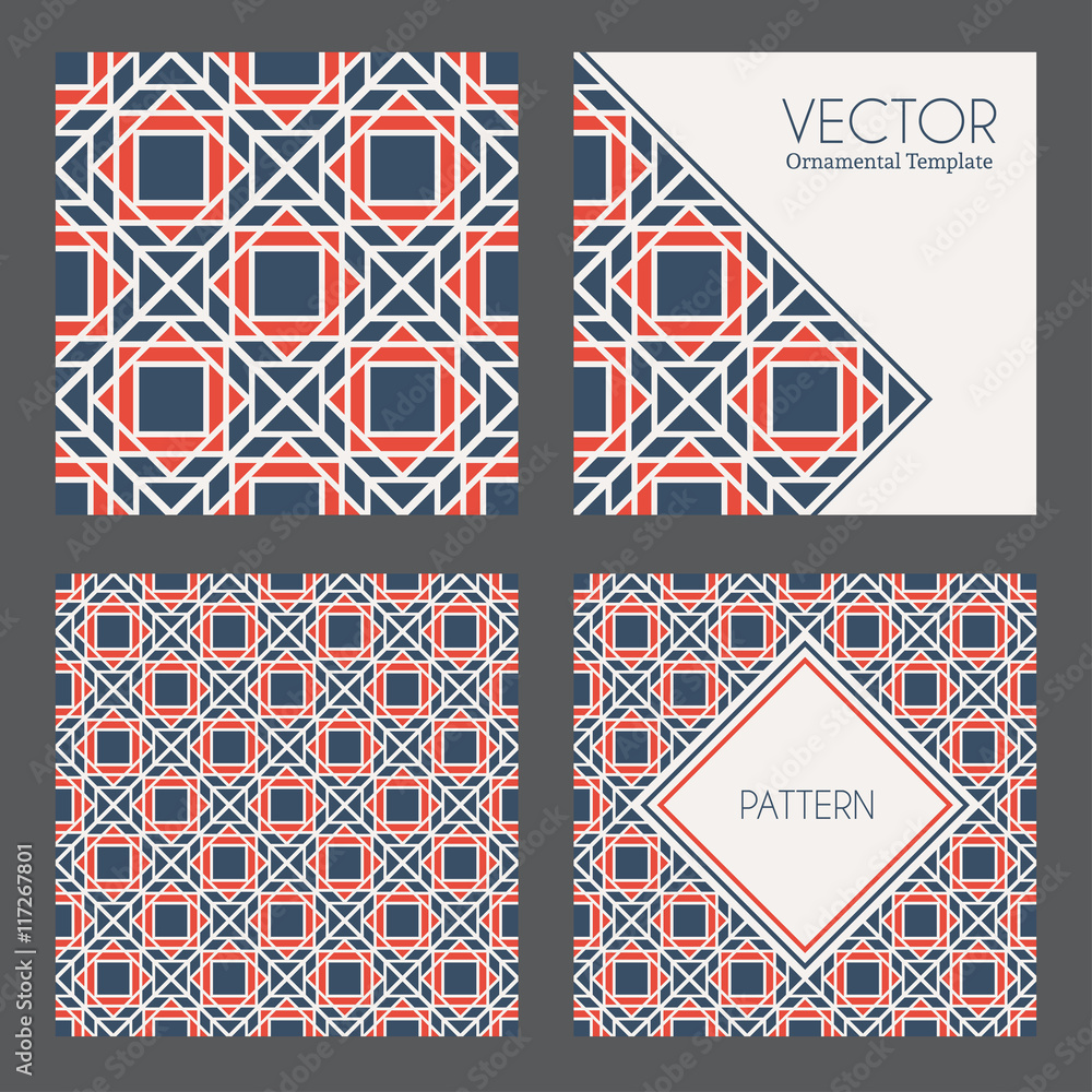 Fototapeta Vector Geometric Patterns