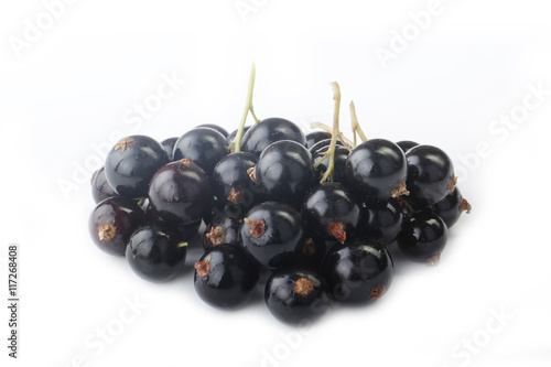 black currants isolated