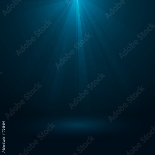 Rays of light flowing down. Abstract magic light background. Vector illustration, eps 10. 