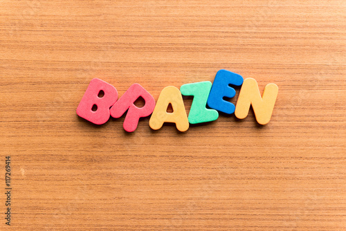 Obraz na plátně brazen colorful word