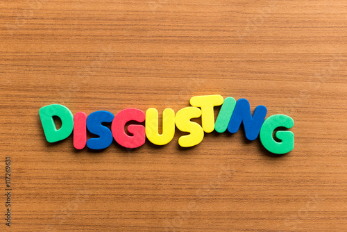 disgusting colorful word