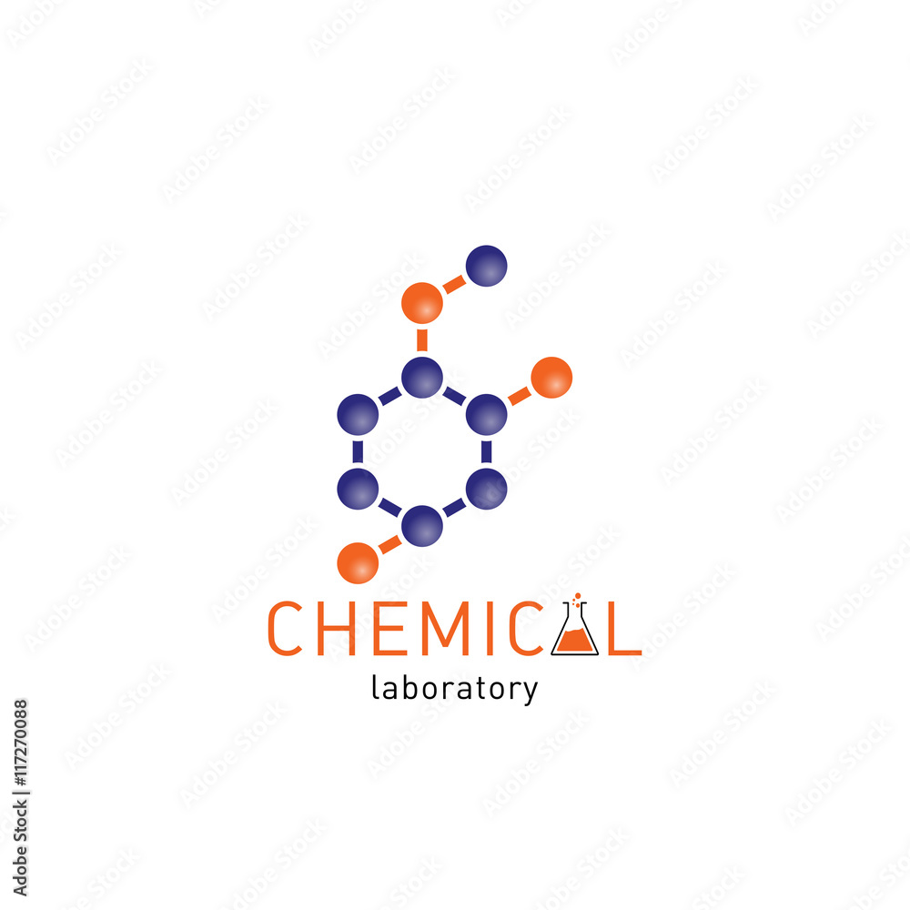 Chemical laboratory logo on a white background.