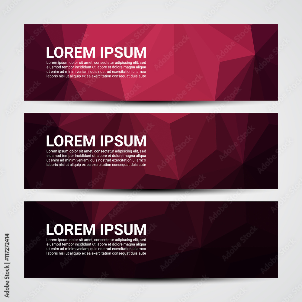 Naklejka premium Web banner, Header layout template - Vector