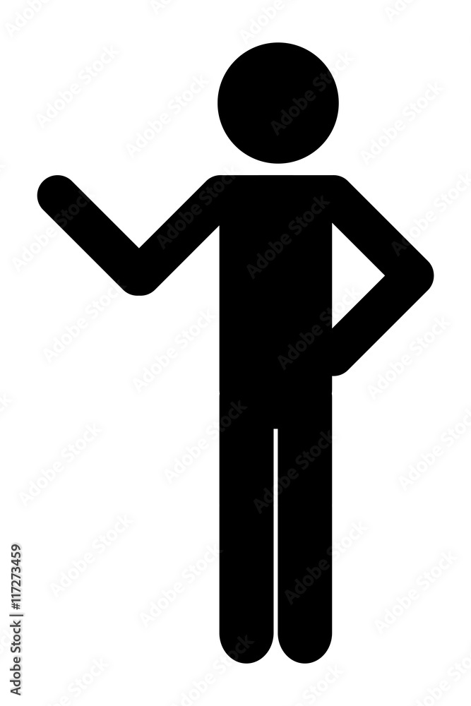 flat design man pictogram icon vector illustration flat design man pictogram icon vector illustration