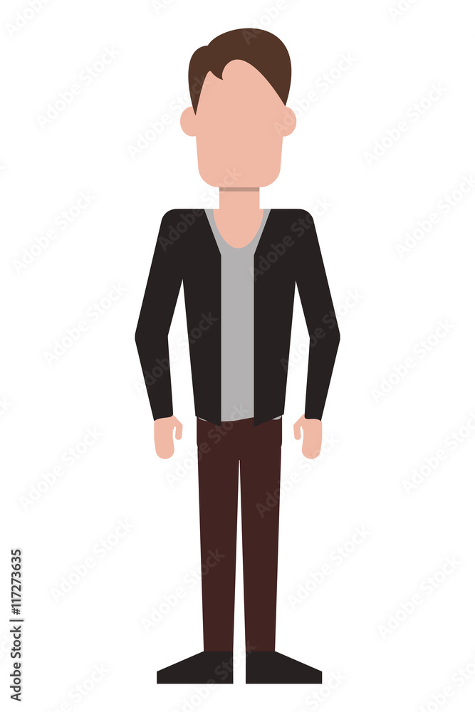 flat design faceless man icon vector illustration flat design faceless man icon vector illustration