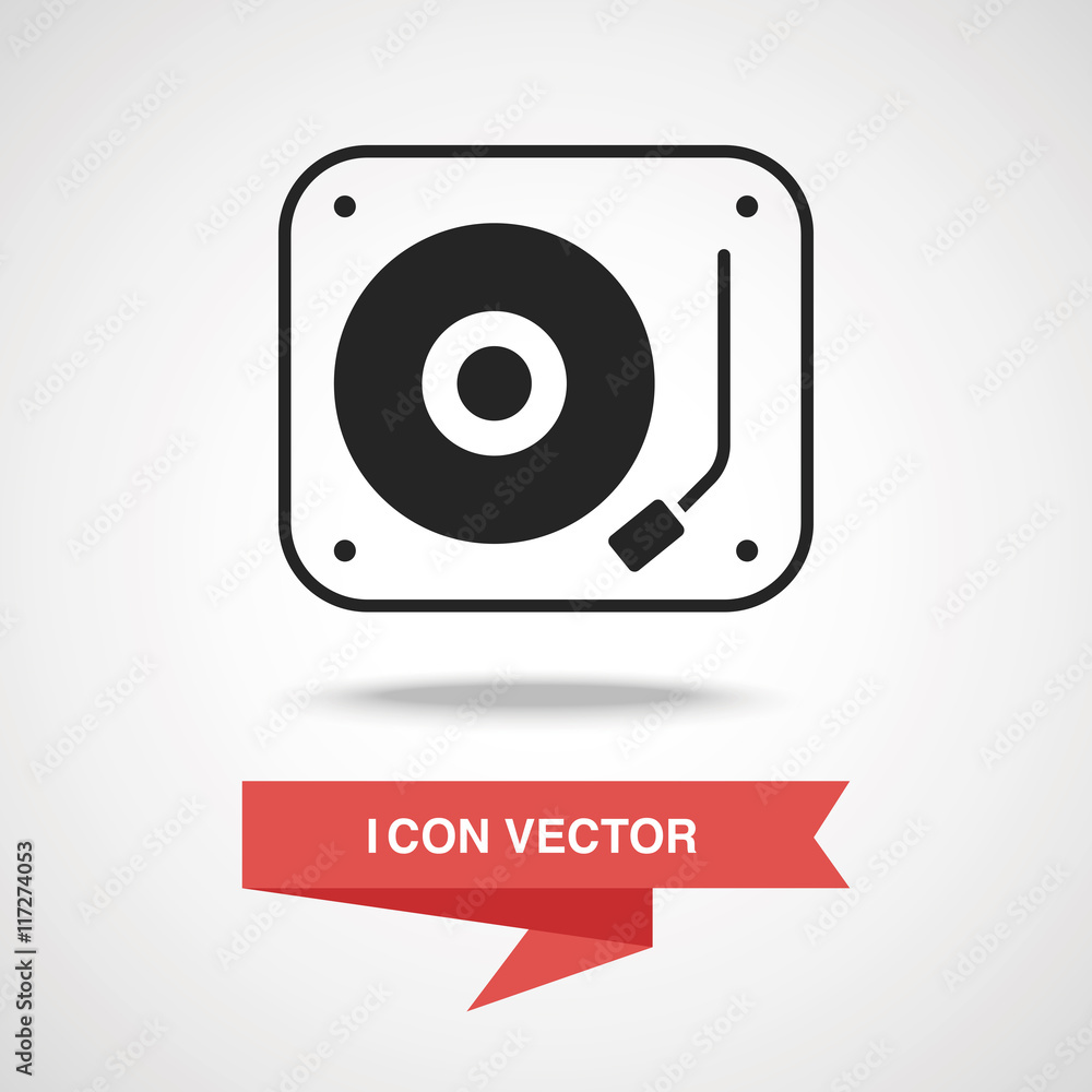 DJ disk icon DJ disk icon