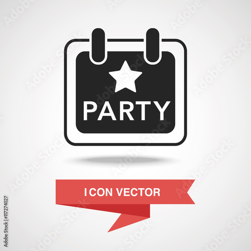 party sign icon