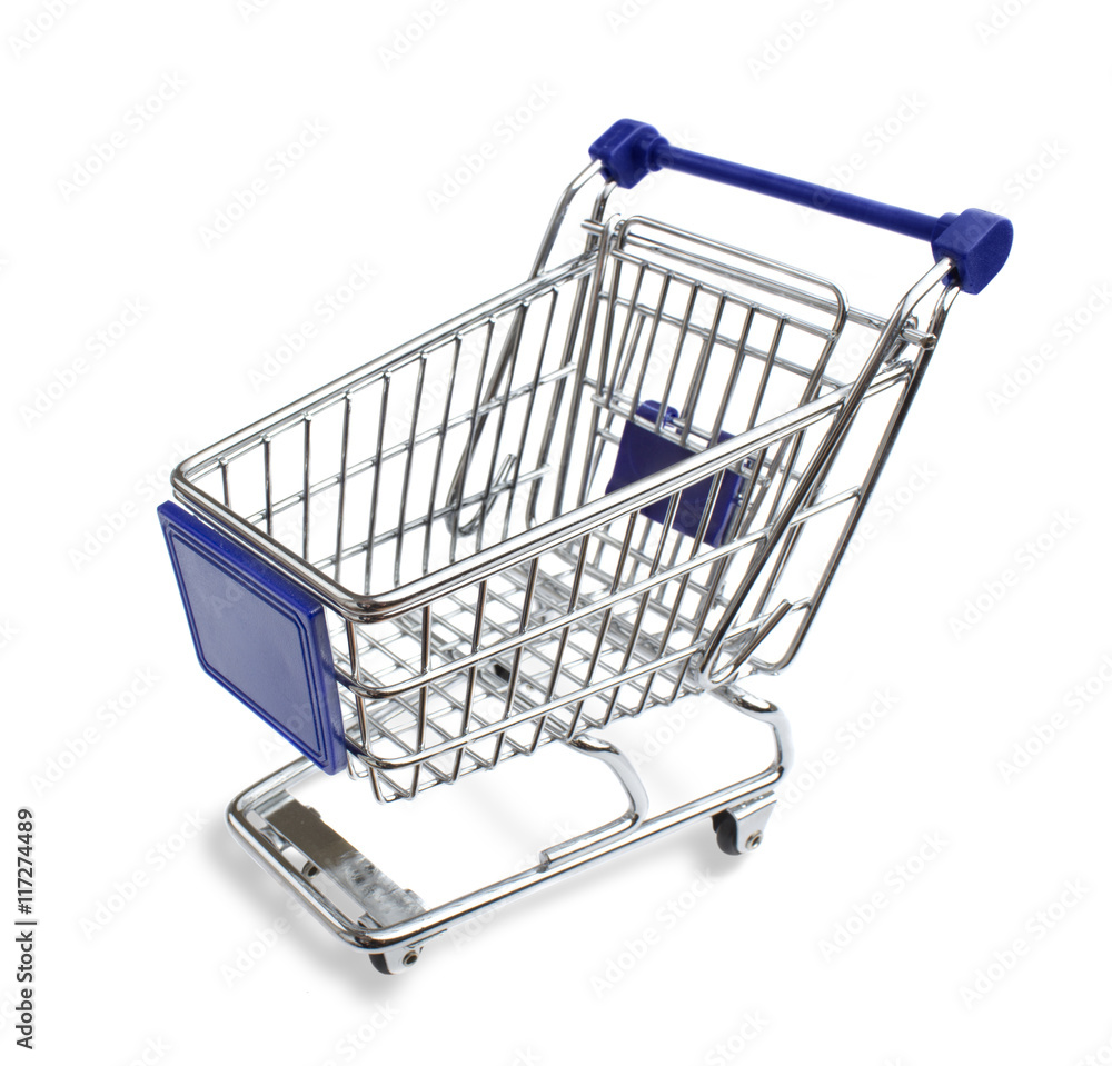 Shopping cart isolated on white background Shopping cart isolated on white background