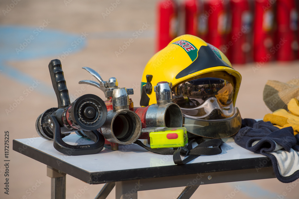 firefighter helmet and suit firefighter helmet and suit