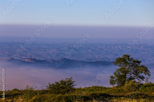 beautiful landscape seen from above in portugal Portimao region