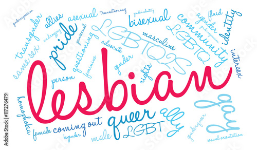 Lesbian Word Cloud