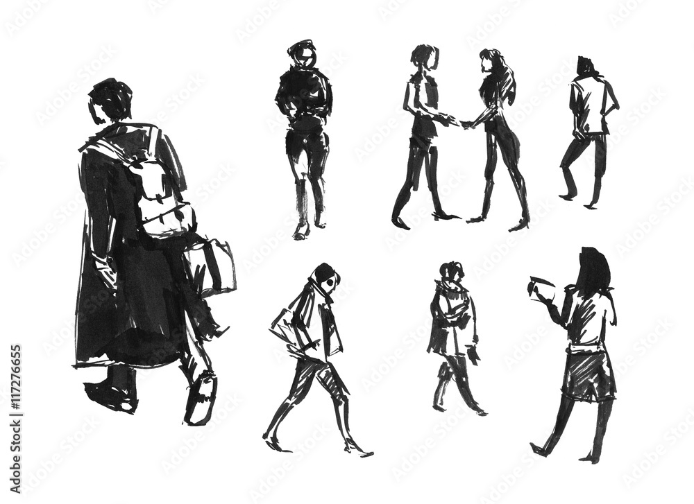 Human Figure Black And White