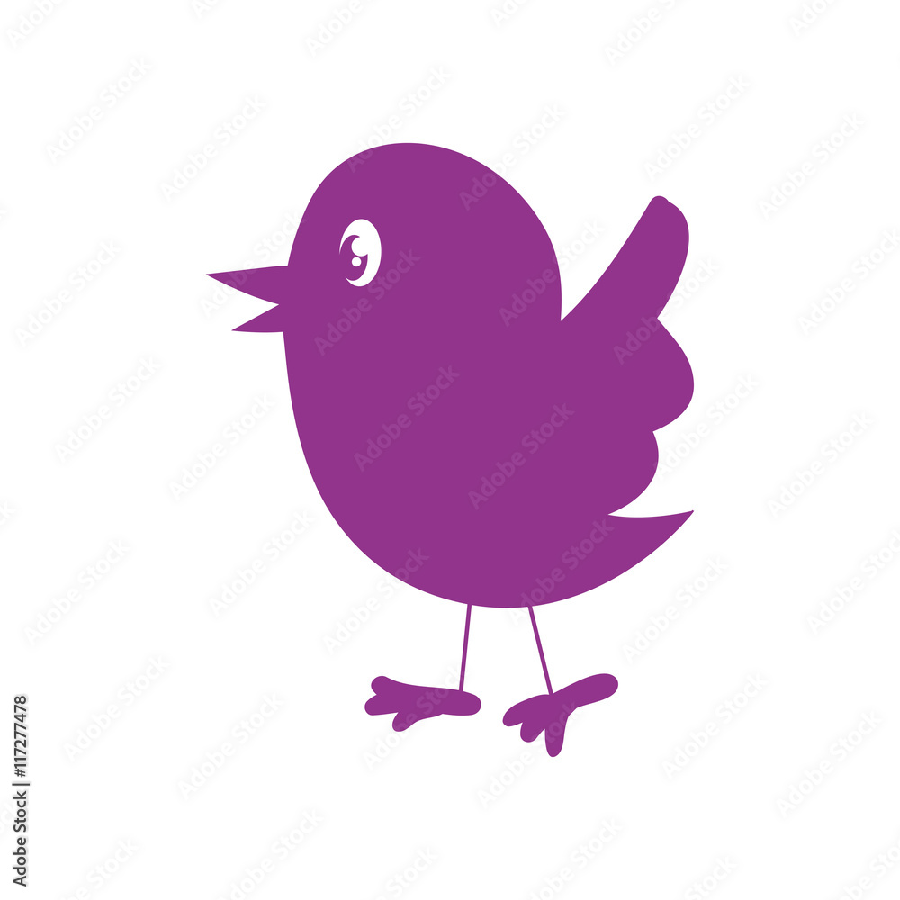 Animal concept represented by bird cartoon icon. Isolated and flat illustration Animal concept represented by bird cartoon icon. Isolated and flat illustration