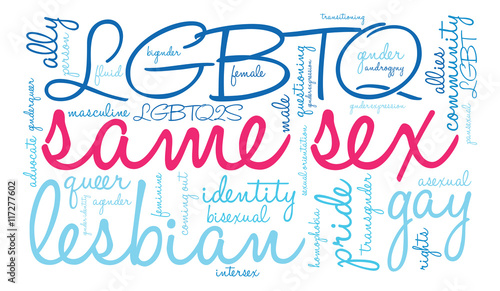 Same Sex Word Cloud