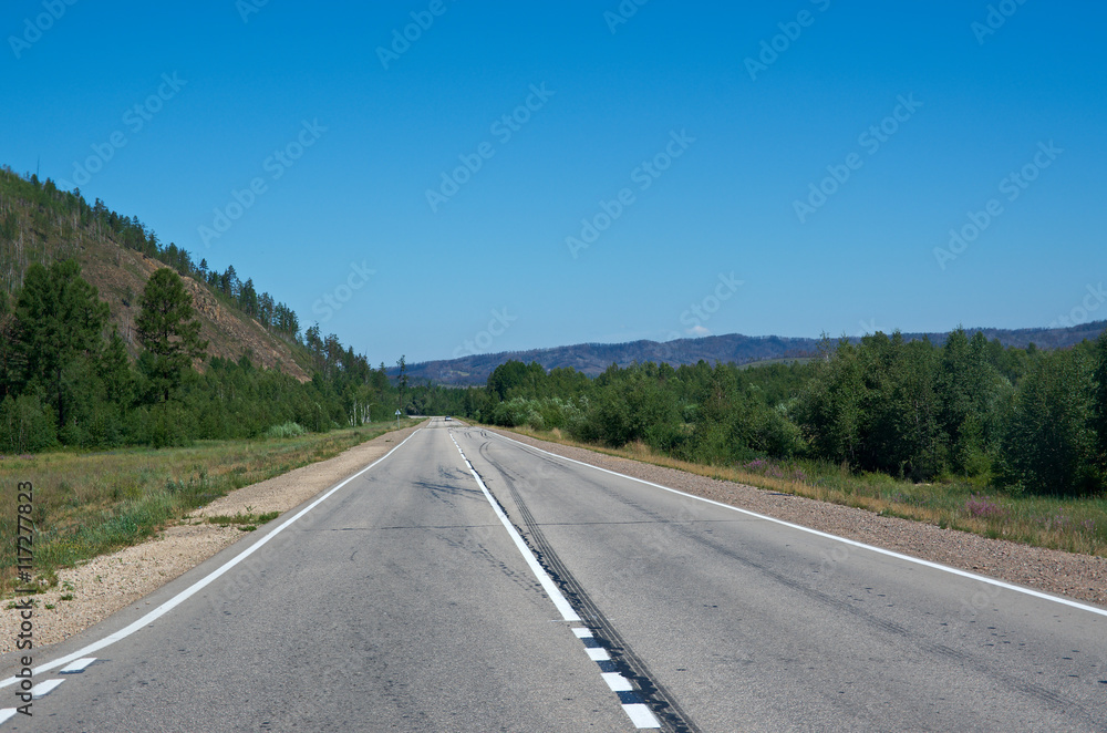 Motorway in Buryatia.