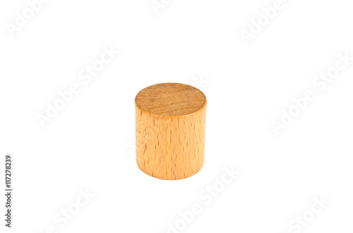 wooden block cylinder shape