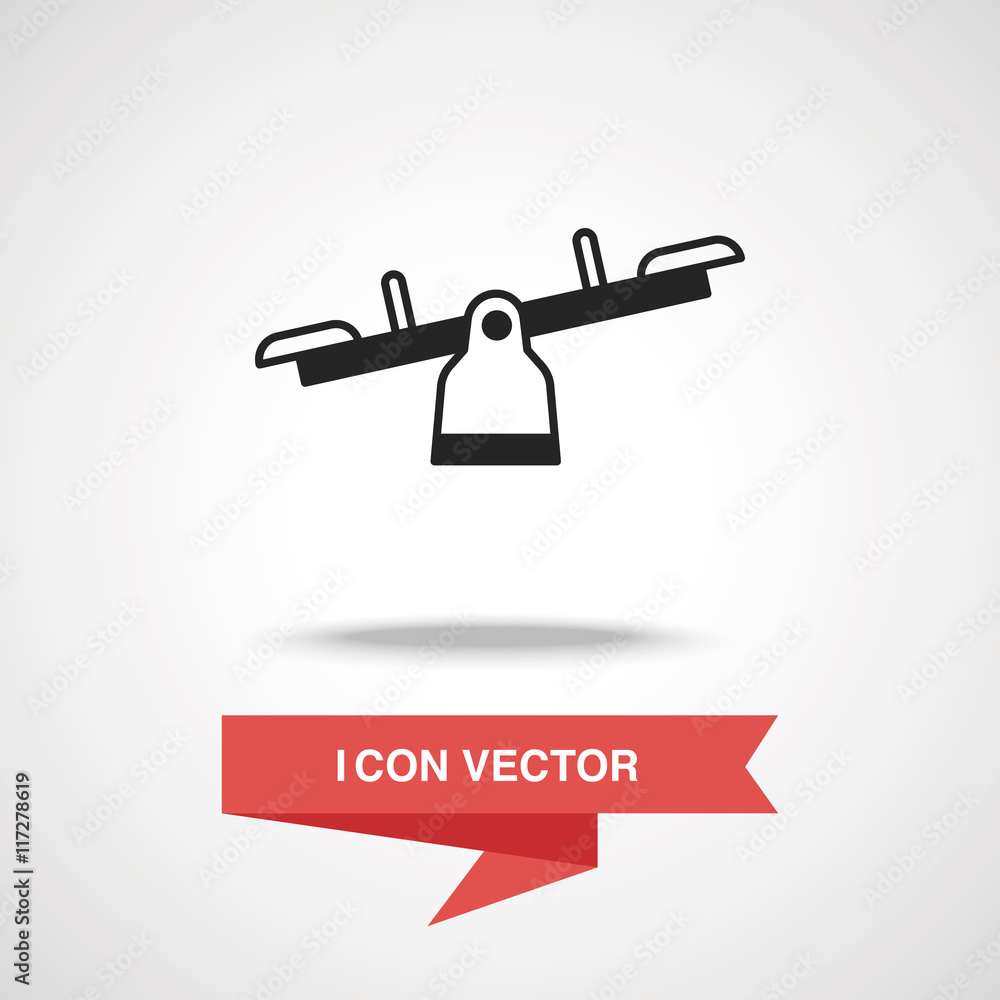 playground seesaw icon playground seesaw icon