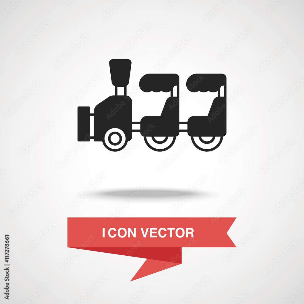 amusement park train icon amusement park train icon