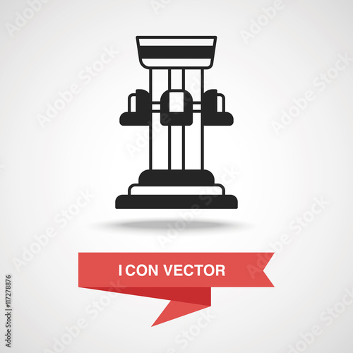 amusement park drop tower icon