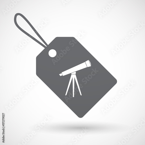 Isolated label with a telescope