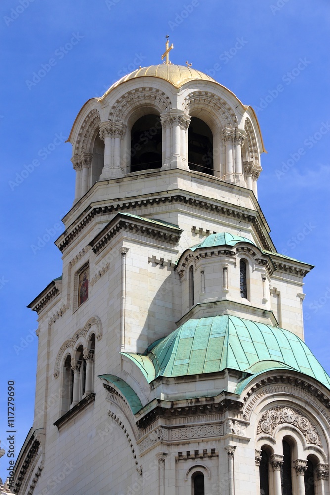 Fototapeta premium Bulgaria landmark - Cathedral in Sofia