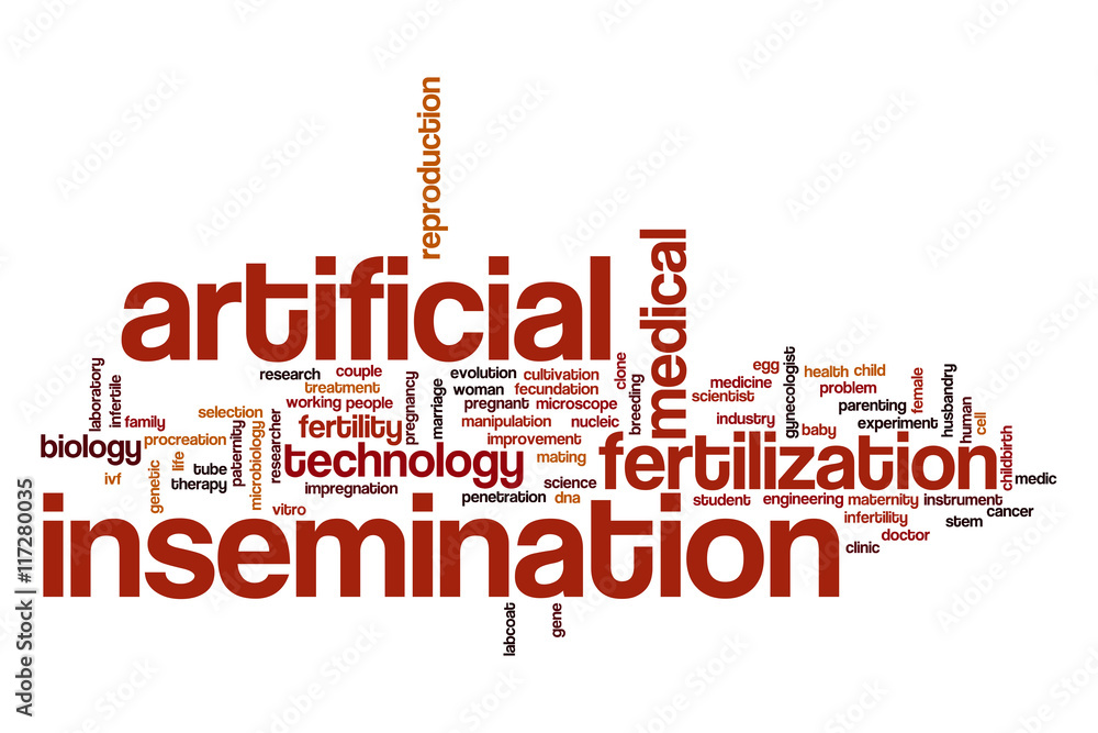 Artificial insemination word cloud concept Artificial insemination word cloud concept