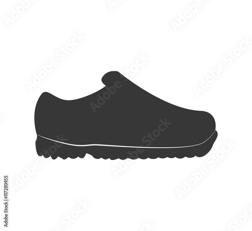 running shoe fashion cloth icon. Shopping commerce concept. Isolated and flat illustration. Vector graphic