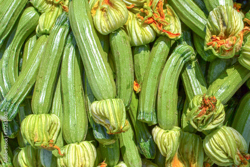 Courgettes.