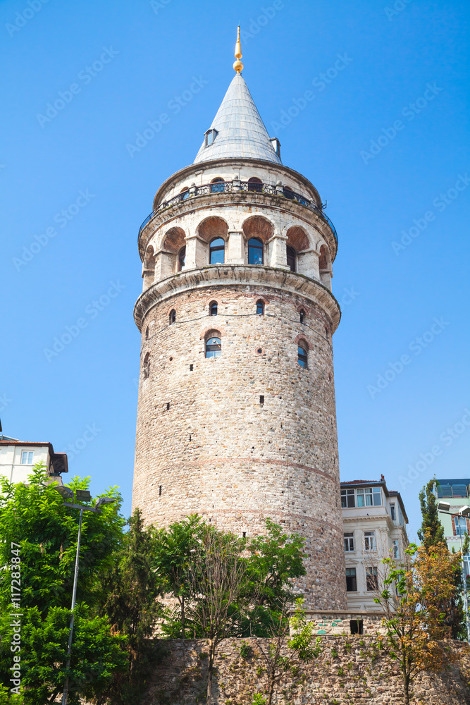 Galata tower, landmark of  Istanbul