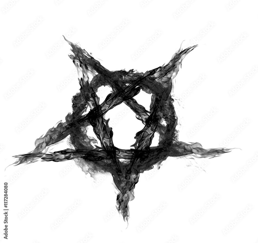 Fototapeta premium Fire Pentagram