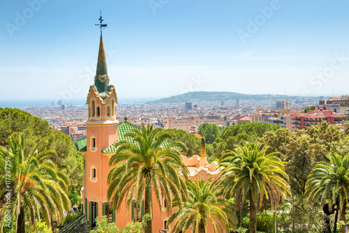 Museum of Antoni Gaudi in park Guell