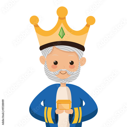 flat design gaspar magi icon vector illustration