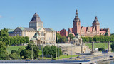 Wały Chrobrego w Szczecinie -Stitched Panorama
